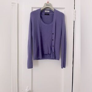 Prada Cashmere Silk Blend Sweater Set